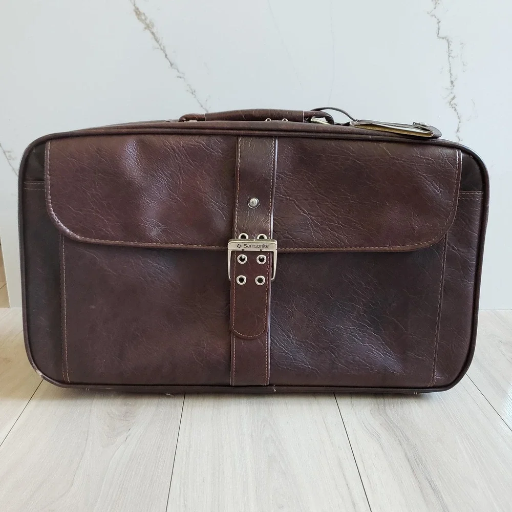 Vintage Samsonite Suitcase Silhouette II Brown 22